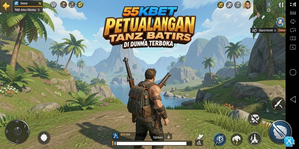 Tampilan gameplay seru di dunia terbuka 55KBET.
