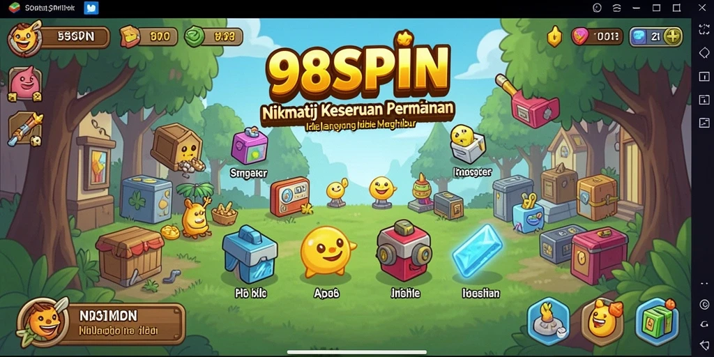 Tampilan gameplay Idle 98SPIN yang menarik dan seru.