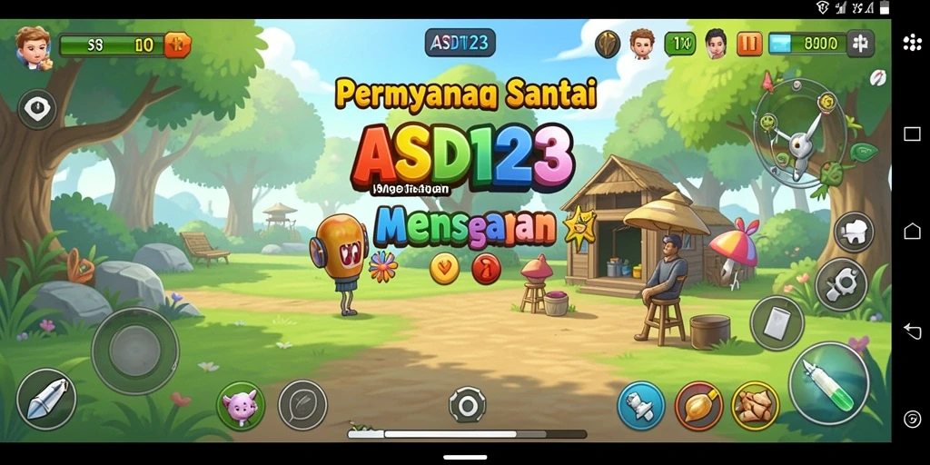 Tangkapan layar gameplay menunjukkan keseruan dalam bermain ASD123.