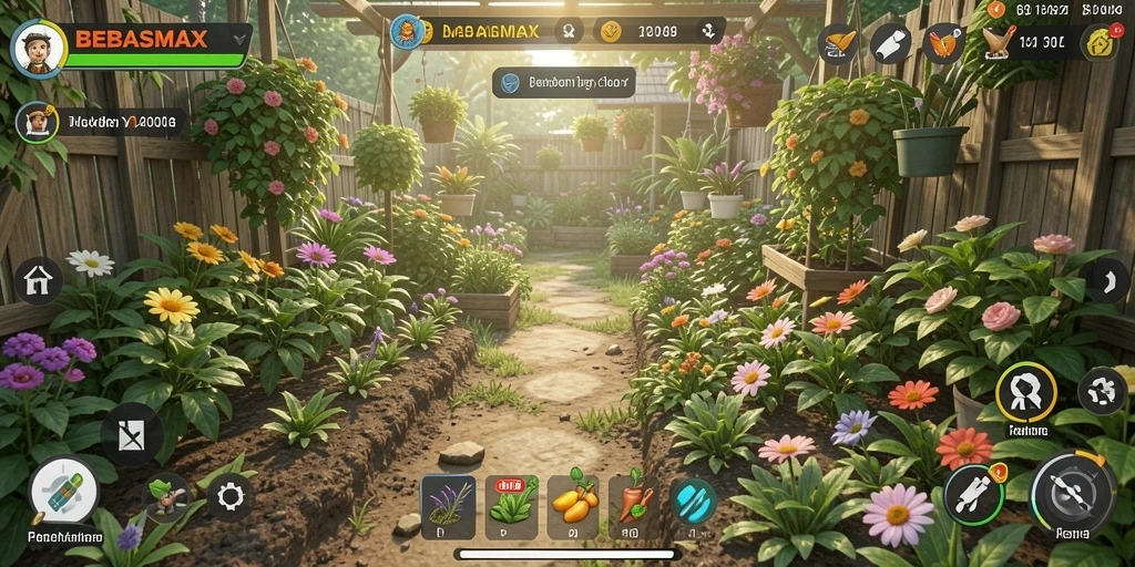 Tampilan interaktif dan menyenangkan dari gameplay BEBASMAX yang menarik.