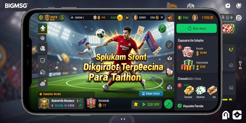 Screenshot utama BIGMSG menampilkan pengalaman taruhan yang seru dan interaktif.