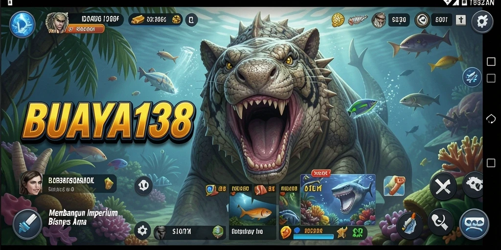 Tampilan gameplay BUAYA138 yang menampilkan pengelolaan bisnis.
