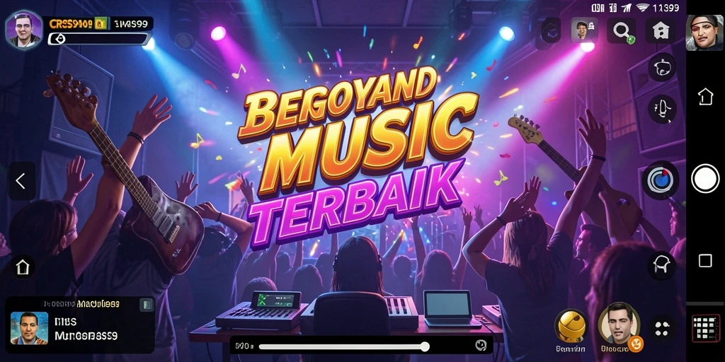 Tampilan gameplay CRS99 menampilkan pengalaman musik yang interaktif dan seru.