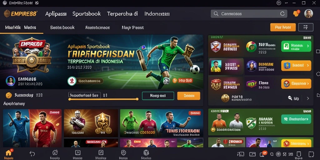 Tangkapan layar EMPIRE88 menunjukkan taruhan olahraga yang menarik dan interaktif.