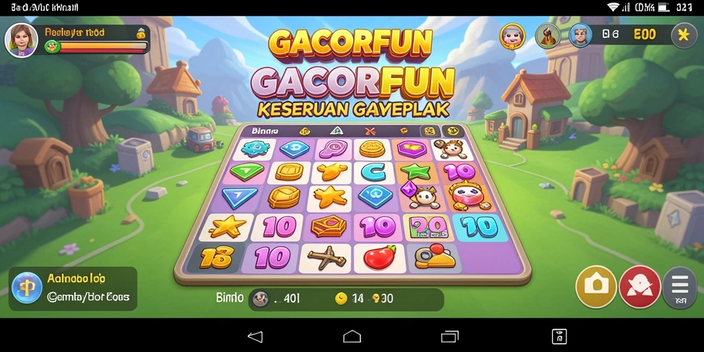 Screenshot gameplay GACORFUN menampilkan serunya permainan Bingo.