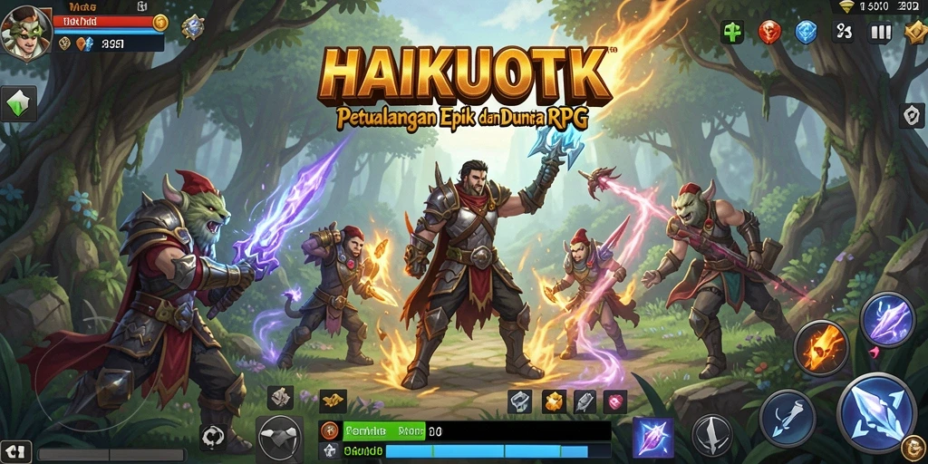 Tampilan gameplay HAIKUOTK yang menarik dan dinamis.