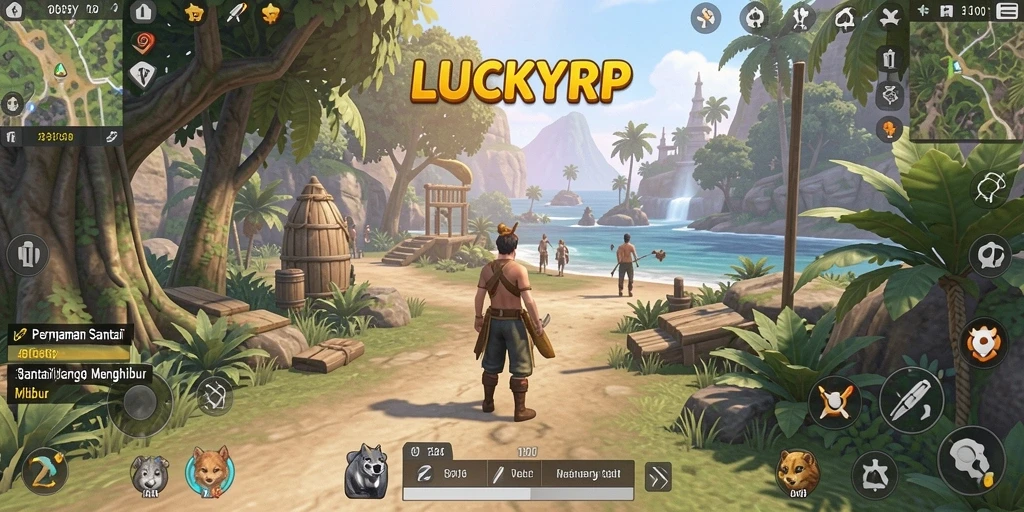 Tampilan gameplay menarik dari LUCKYRP yang penuh keseruan.