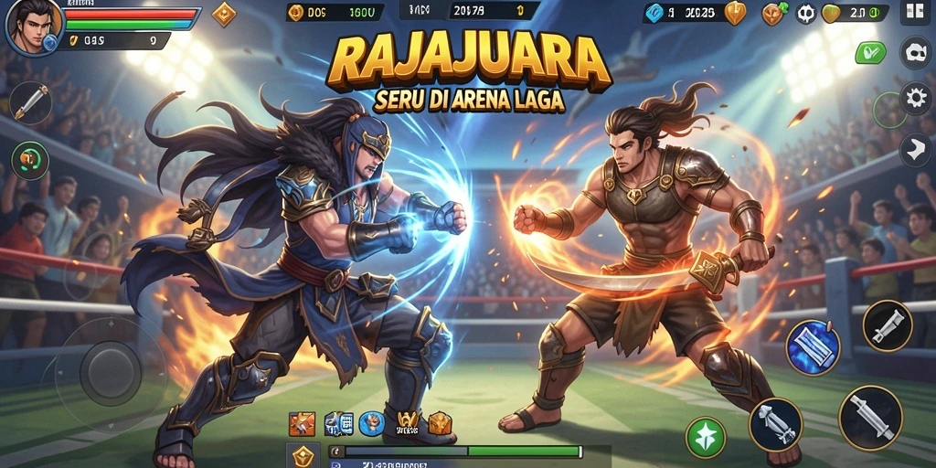 Screenshot menarik dari gameplay Fighting RAJAJUARA.