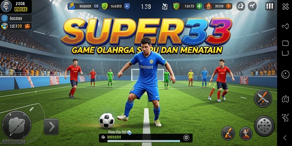 Tampilan menarik dari gameplay olahraga SUPER33 saat aksi berlangsung.