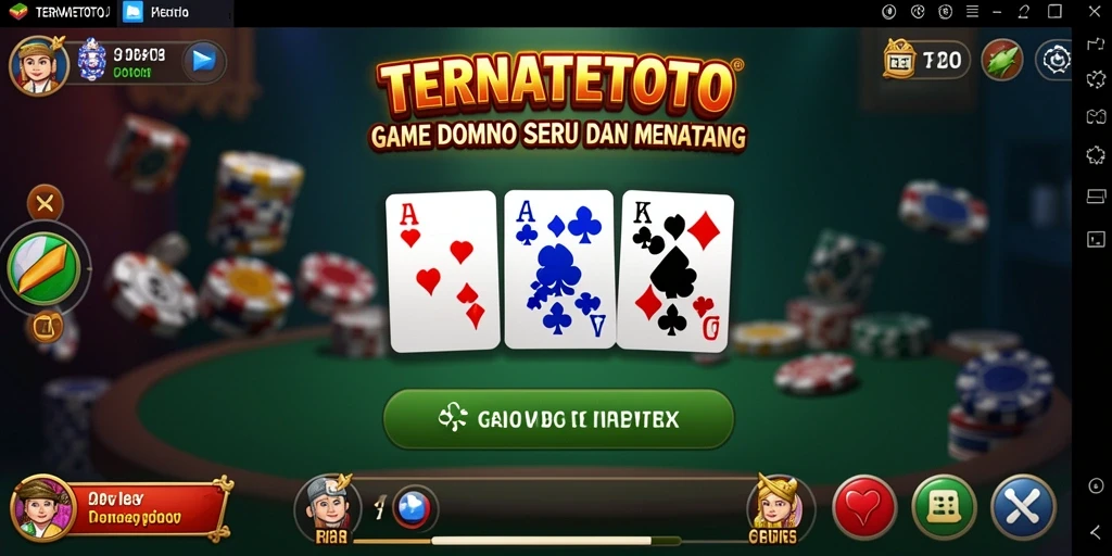 Tampilan gameplay menegangkan dalam TERNATETOTO yang menarik.